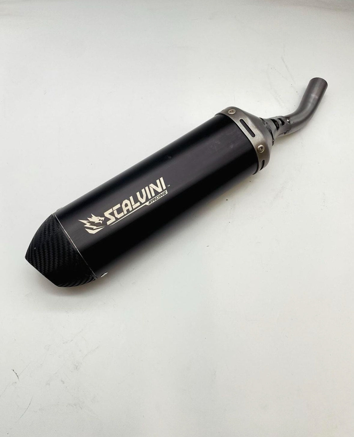 Silenziatore Scalvini racing versione acciaio/carbon per TM SMR 125 FI (20-25)